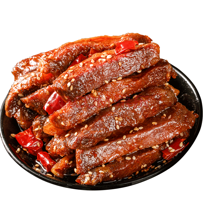 大锅庄牛肉条 100g 特色冷吃牛肉条黑胡椒麻辣五香牛肉条健身即食抖音