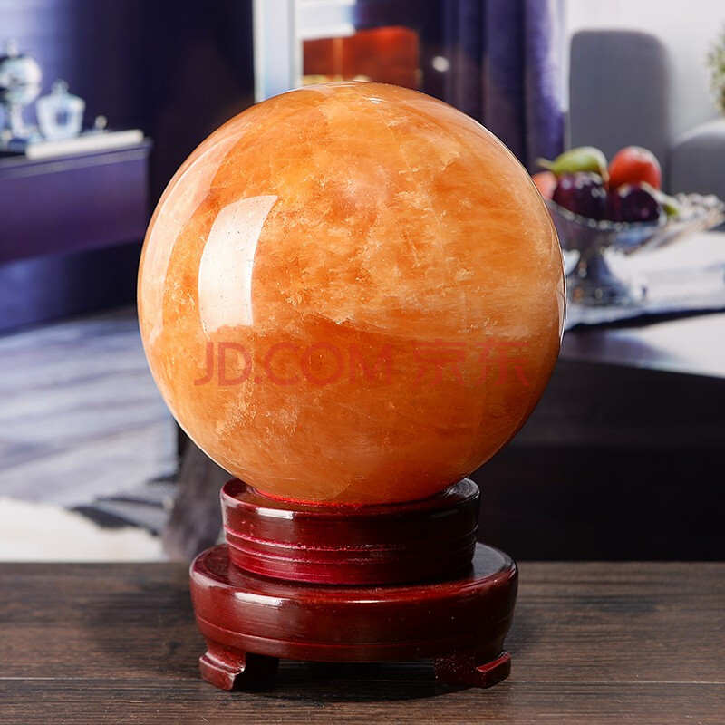 顶妃 高档天然大小黄水晶球摆件 招财 风水球转运球客厅卧室装饰品