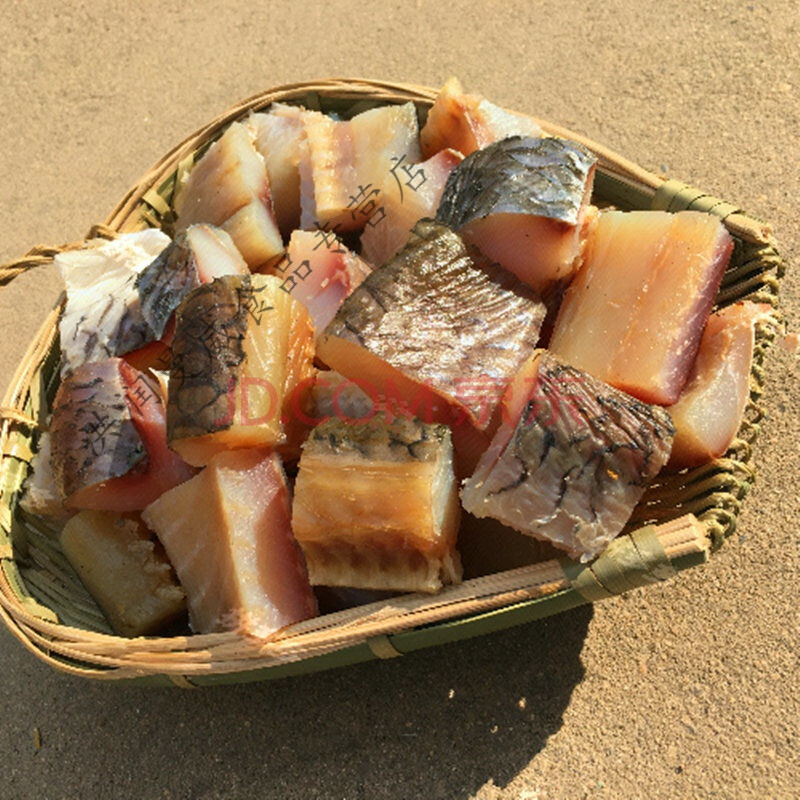 湖北特产农自制咸鱼干鱼干货年货腊鱼风干鱼大青鱼干整条大腌制 鱼块1