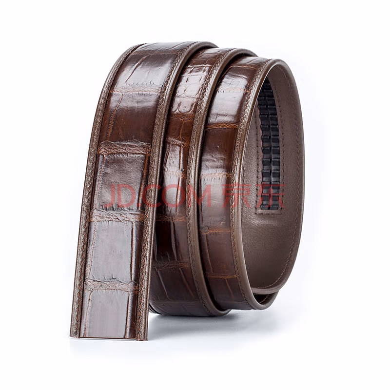 

belt (chuentye) thailand imported crocodile belt men with automatic buckle business leather belt without head 3.4/3.8cm black 3.4cm 105cm