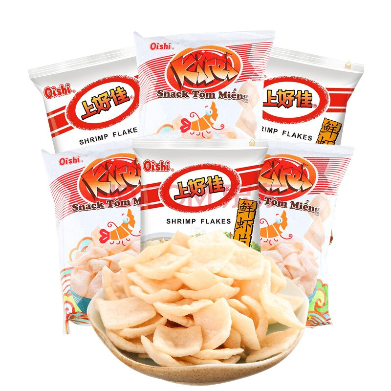 上好佳 小包装鲜虾片 6g -5包组合