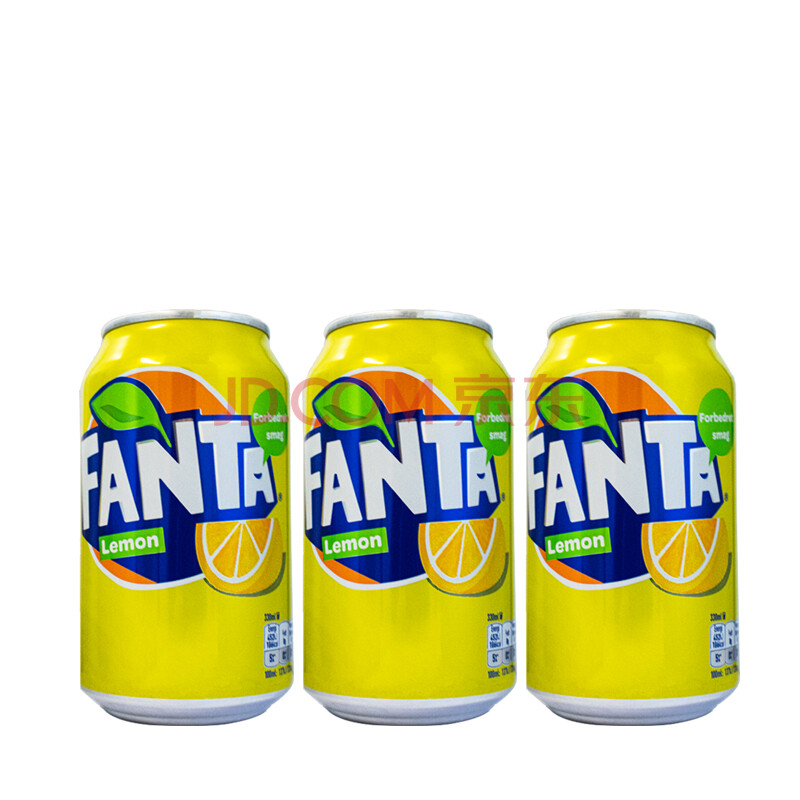 波兰进口fanta 芬达柠檬味汽水 碳酸饮料330ml*24罐 多省 进口芬达柠