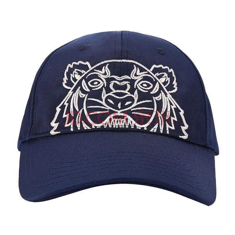 kenzo高田贤三 21春夏新品 经典虎头刺绣帽子鸭舌帽棒球帽 深蓝色