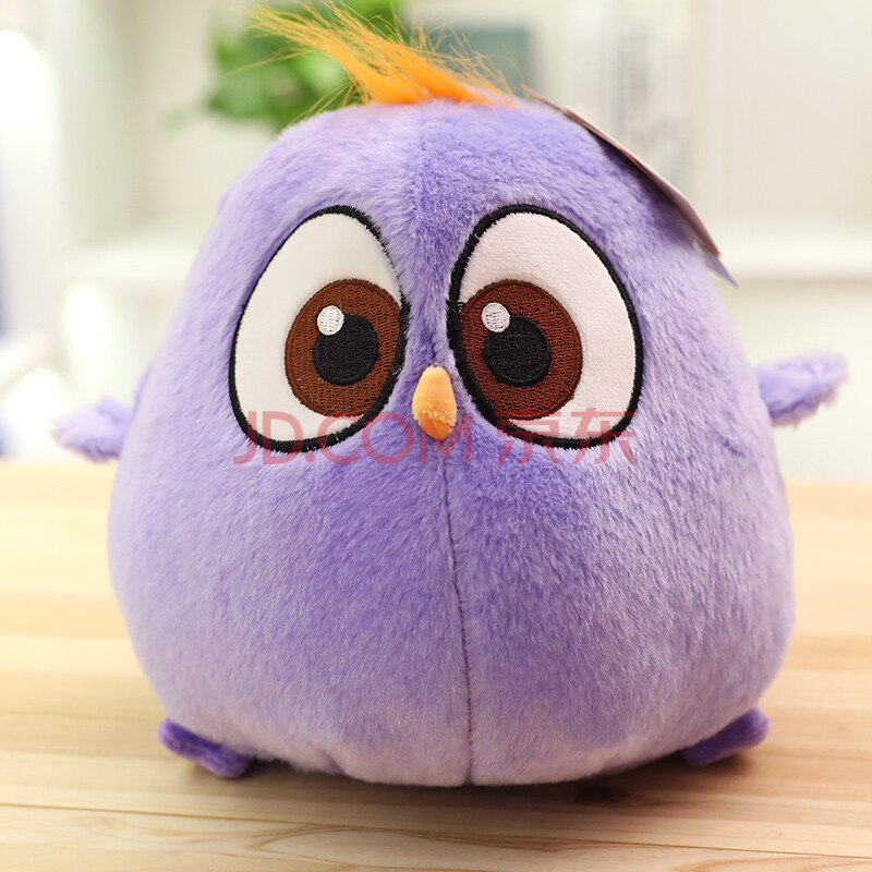 愤怒的小鸟2公仔毛绒玩具大电影布娃娃玩偶儿童生日礼物 紫色威威 小
