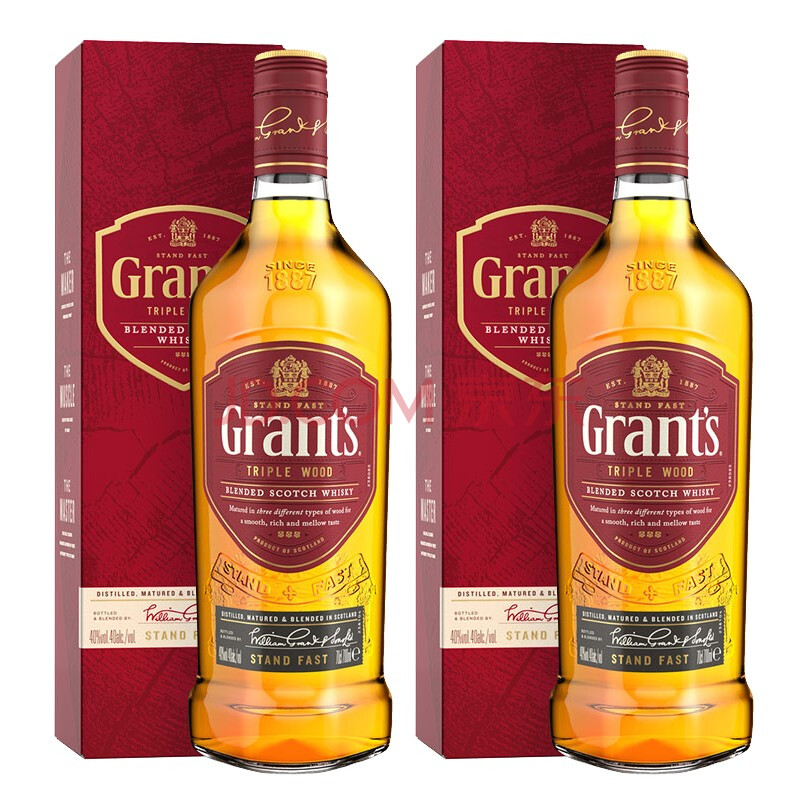 原装进口洋酒烈酒 格兰父子 格兰威威士忌700ml*2瓶【图片 价格 品牌