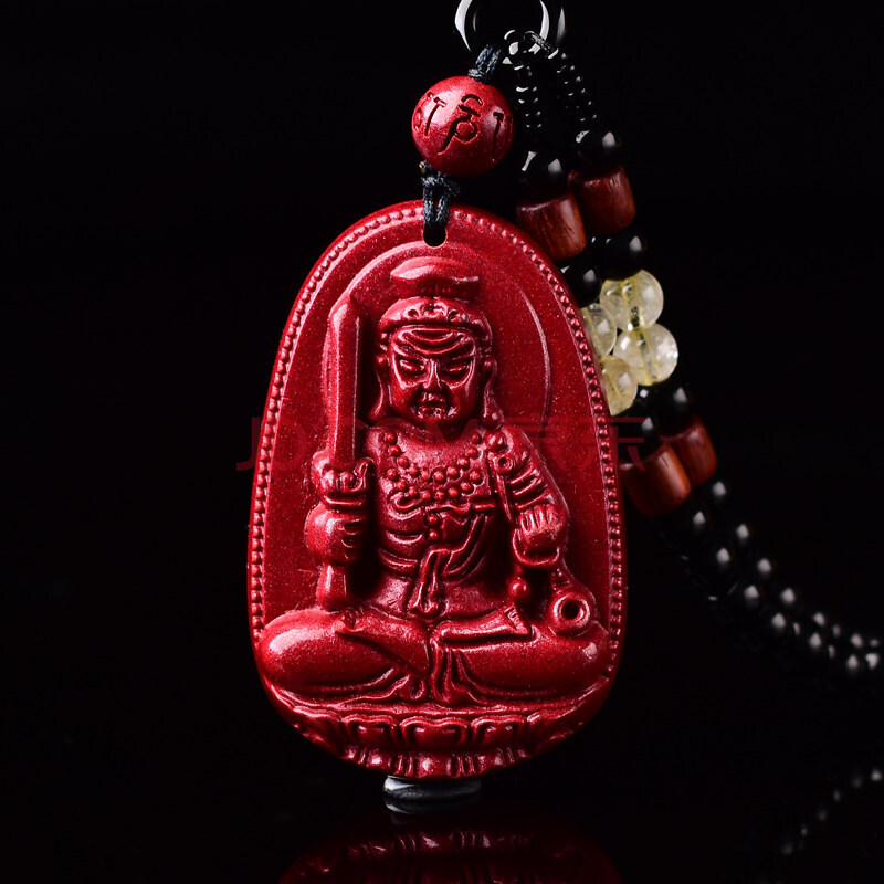 朱砂属鸡守护神不动明王菩萨普萨生肖鸡不动尊佛本命佛吊坠 小号