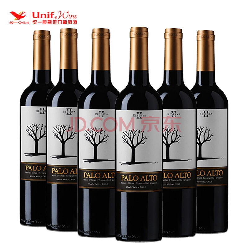 统一红酒 干露木影珍藏干红葡萄酒750ml整箱装 礼盒装 智利莫莱谷产区