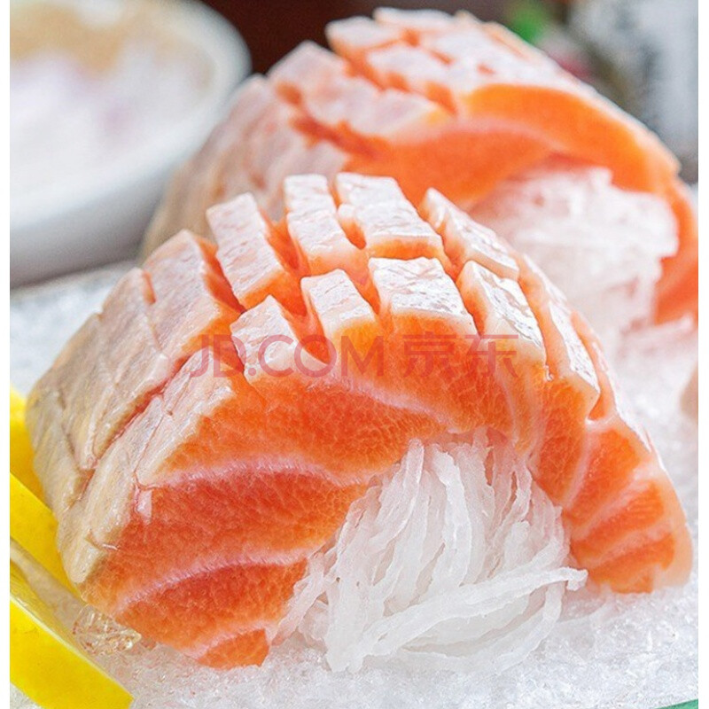 三文鱼腩法罗群岛冰鲜三文鱼腩250g纯鱼腩即食三文鱼中段新鲜生鱼片