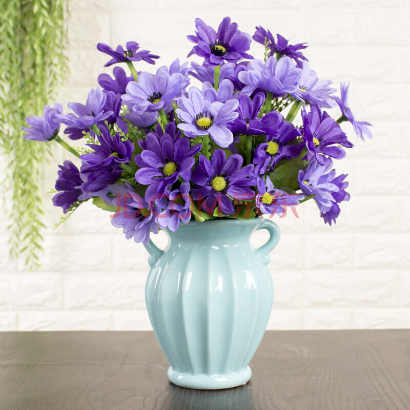 插花干花绢花塑料假花装饰花人造花绣球娟花客厅摆放高品质仿真花家庭