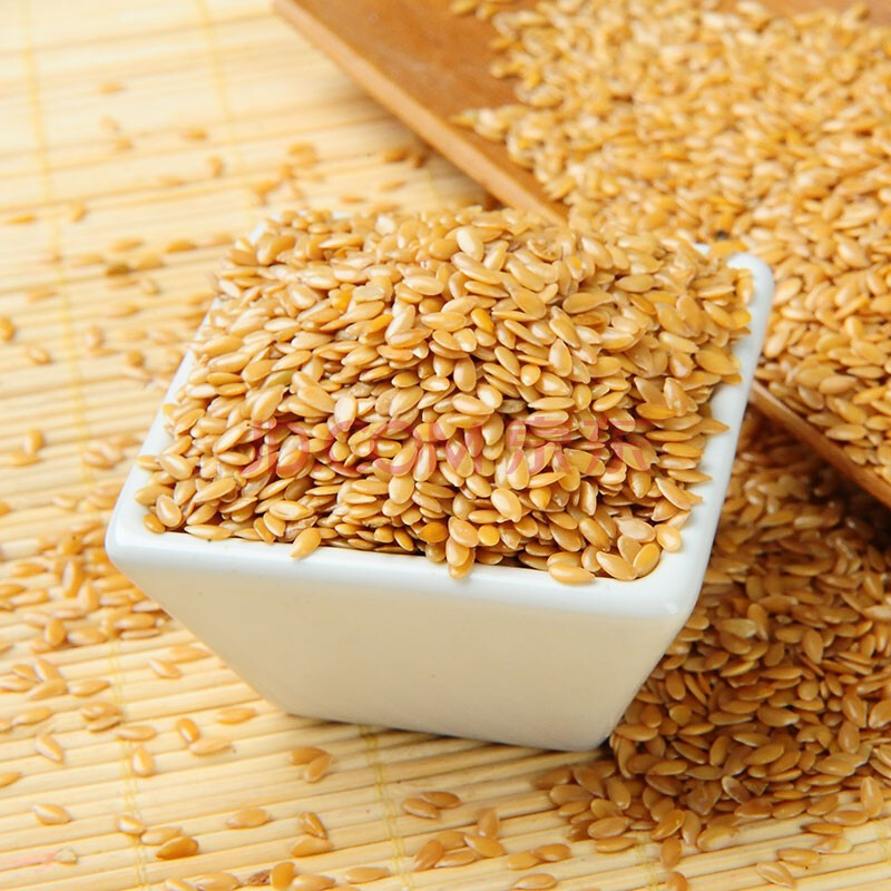 沐谷 东北金色亚麻籽500g亚麻子胡麻籽可磨粉高亚麻酸谷类杂粮 500g*3