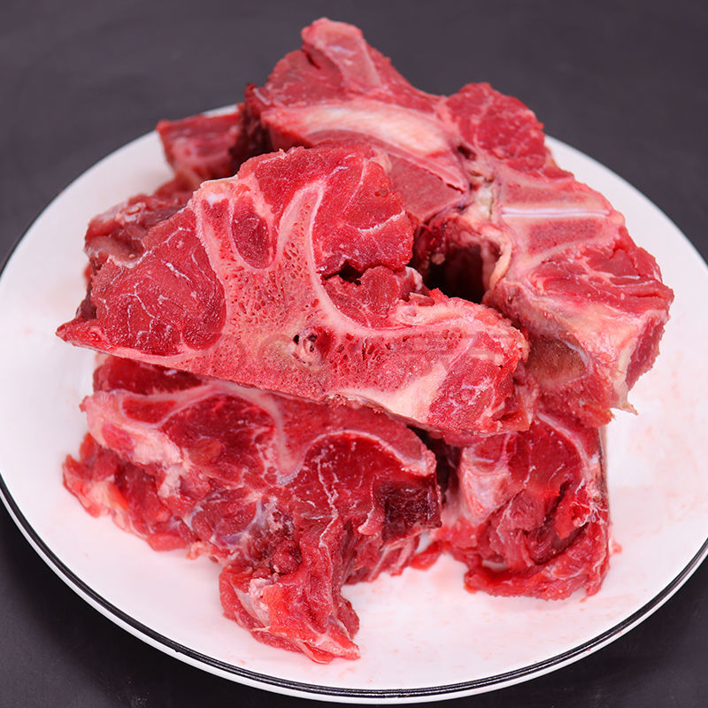 新鲜牛蝎子牛脊骨带肉牛骨头牛脖骨冷冻 5斤装