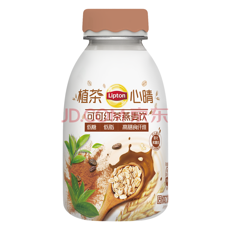 立顿lipton 可可红茶燕麦植物基奶茶饮品 瓶装摇摇冲饮固体饮料 39g