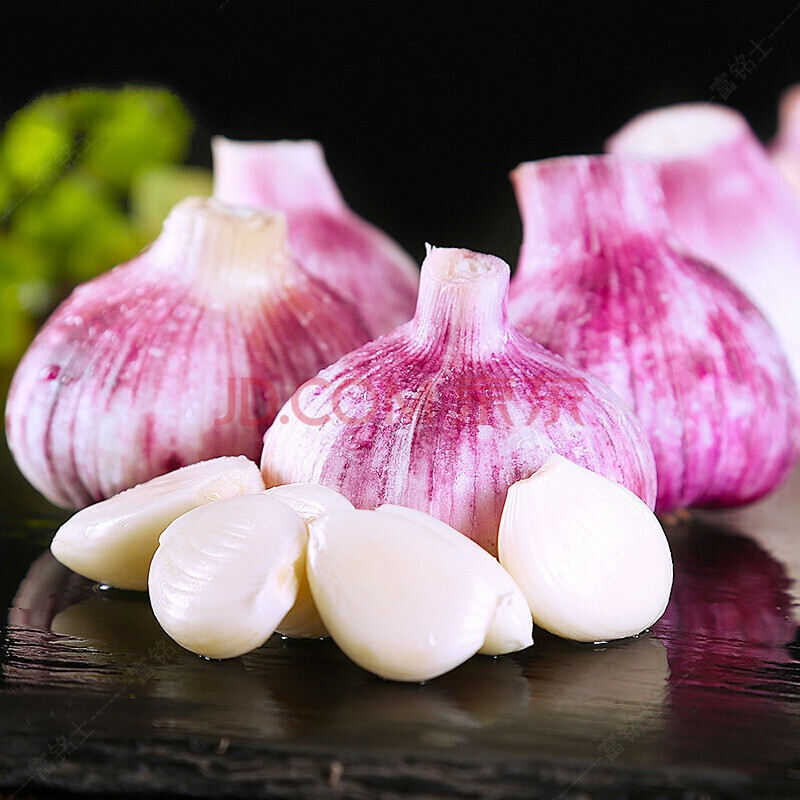 云南紫皮多瓣蒜新鲜蔬菜现挖新蒜大蒜头湿蒜 2500g