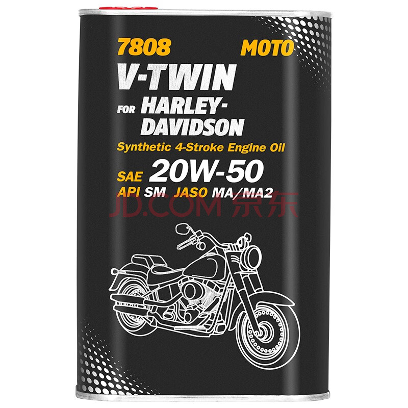 马诺v-twin 赛道高性能全合成摩托车机油踏板车润滑油20w-50 1l