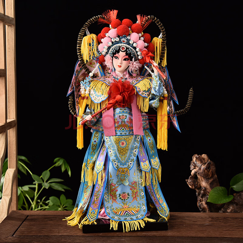 燕云州伴手礼京剧脸谱人物摆件京剧人偶绢人娃娃公司年会礼品奖品员工