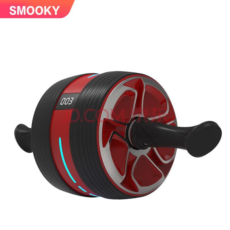 德国smooky计数健腹轮自动回弹静音健身器材腹肌轮收腹运动减肚子滚轮