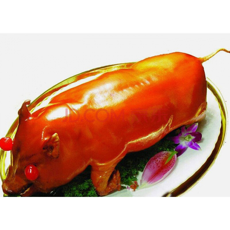 广式黄金脆皮小乳猪1只装 冷冻整只3到4斤酒店半成品菜 宴会食材 宏嘉