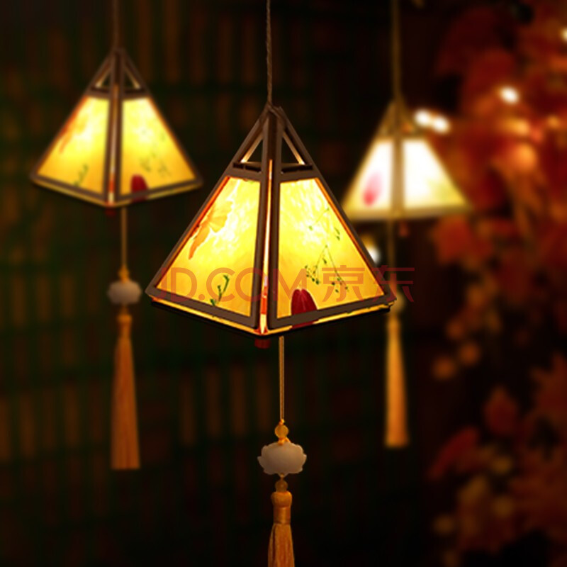 新新精艺 灯笼装饰品创意儿童手工diy灯笼儿童制作材料 手提宫灯花灯