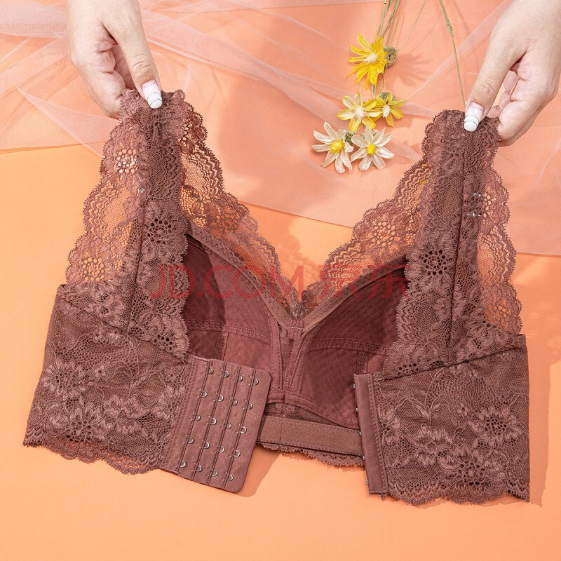 奥维丝丽owsl 新款全罩杯大胸显小内衣女薄款聚拢无钢圈文胸侧收副乳