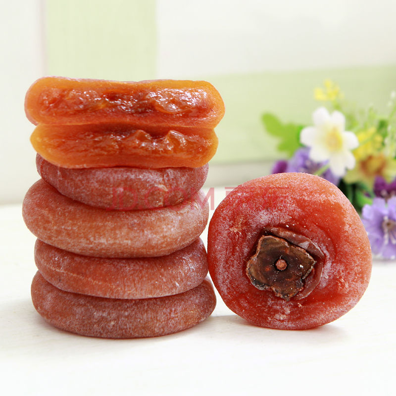 特级新鲜柿饼霜降流心圆柿子饼糖心吊饼农家柿饼批发 1个小柿饼【试吃