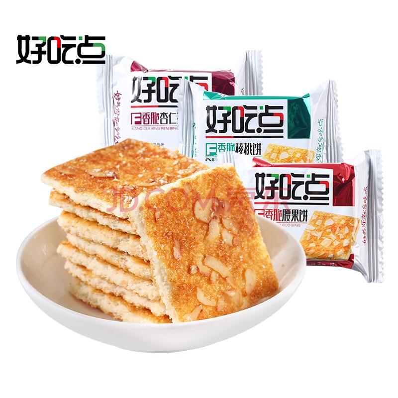 达利园好吃点香脆核桃饼干核桃杏仁饼干休闲办公室下午茶零食散装称重