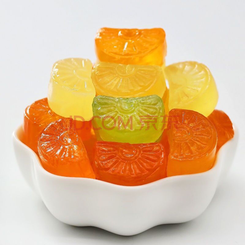 桔子瓣糖果2袋*500克 东北老式水果硬糖 80后怀旧橘子味糖果 混合颜色