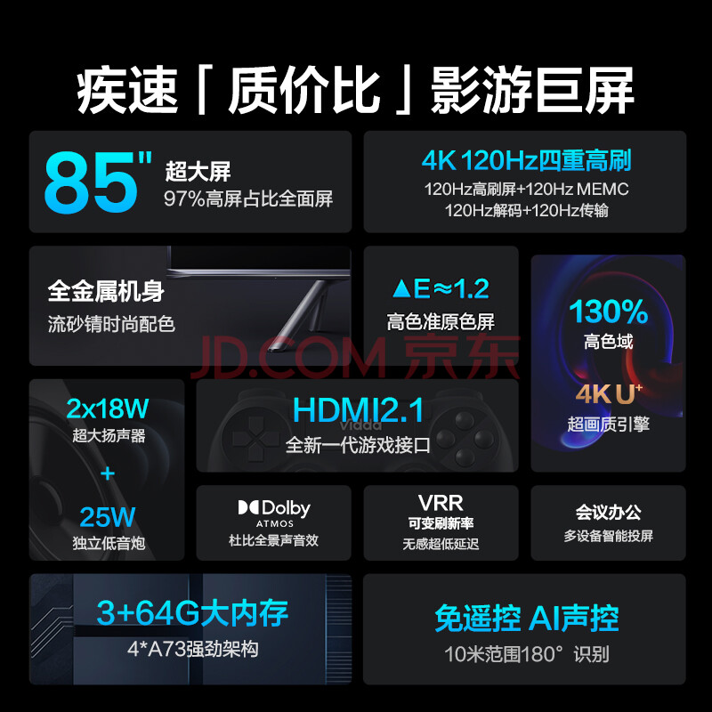 海信出品游戏电视85英寸X85性能如何？求助大佬点评爆料 心得评测 第3张