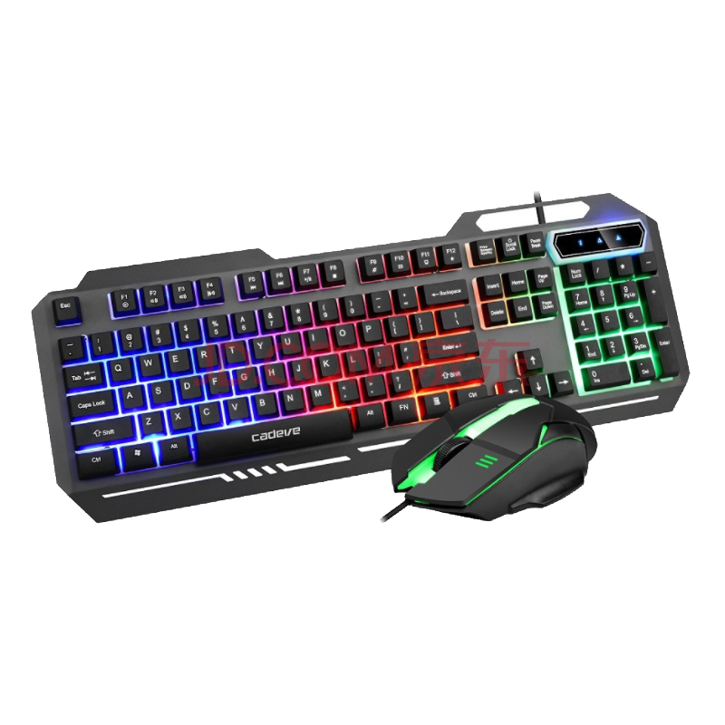 oksj 电脑键盘--凯迪威6900金属铁板机械游戏键盘鼠标套装 不入仓