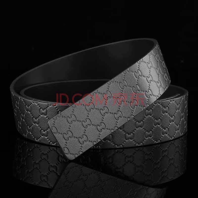 

belt (chuentye) buckleless belt strip for men genuine leather single layer cowhide 3.8 lengthened with holes belt body black width 3.8cm 115cm