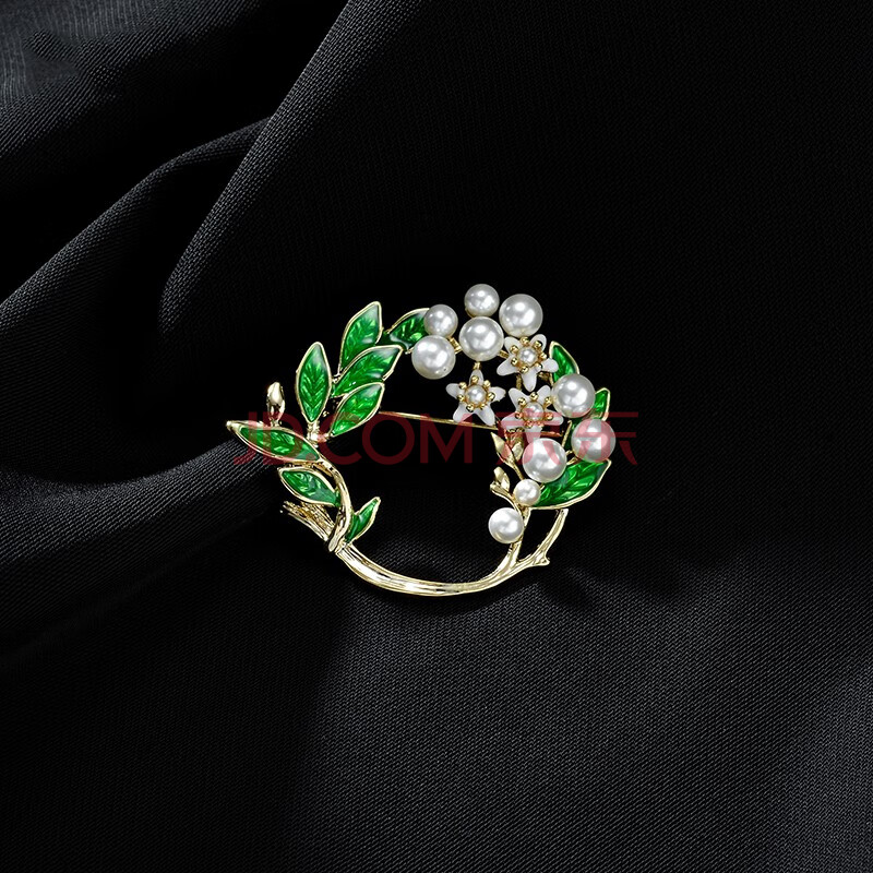 伊黛儿栀子花胸针女胸花配饰外套别针装饰创意百搭简约韩国奢华大气