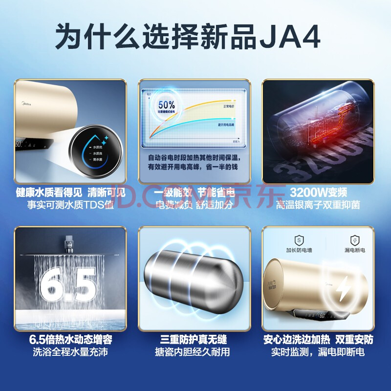 实用实测-美的电热水器F6032-JA4(HE)怎么样加热快？入手一个月实用感受揭秘 品牌评测 第4张