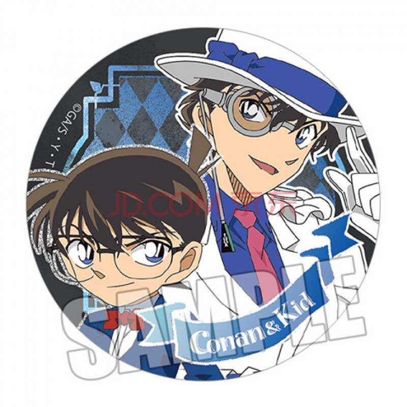 工藤新一/基德/小哀/安室透动漫周边徽章胸章o 10 柯南&基德 58mm