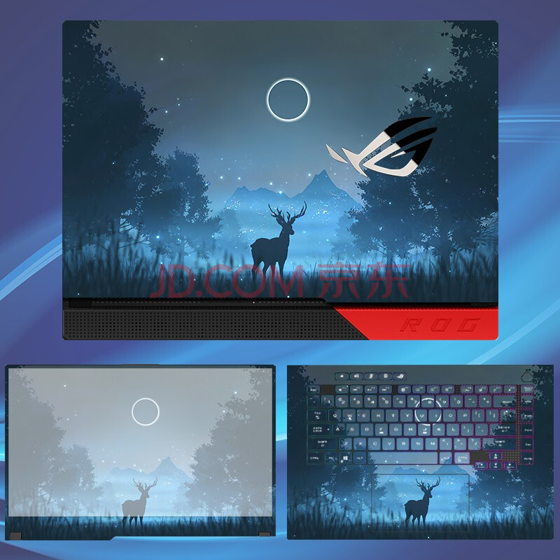 2魔霸5r枪神5/4plus笔记本贴膜幻14幻15幻16冰刃4保护膜 图案款式7 a