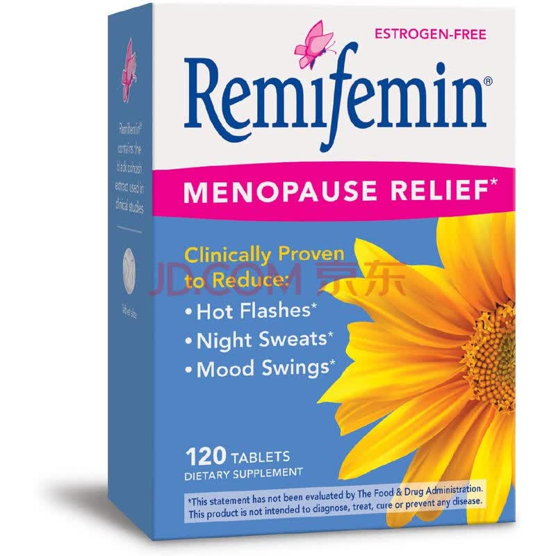 美国enzymatic therapy remifemin 黑升麻更年期 120片