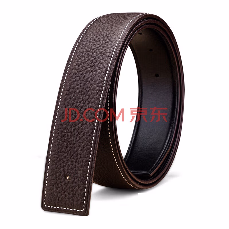 

end headless belt with aima h buckle head layer cowhide leather without headband body waist without headband without buckle brown [width 3.8cm] 1