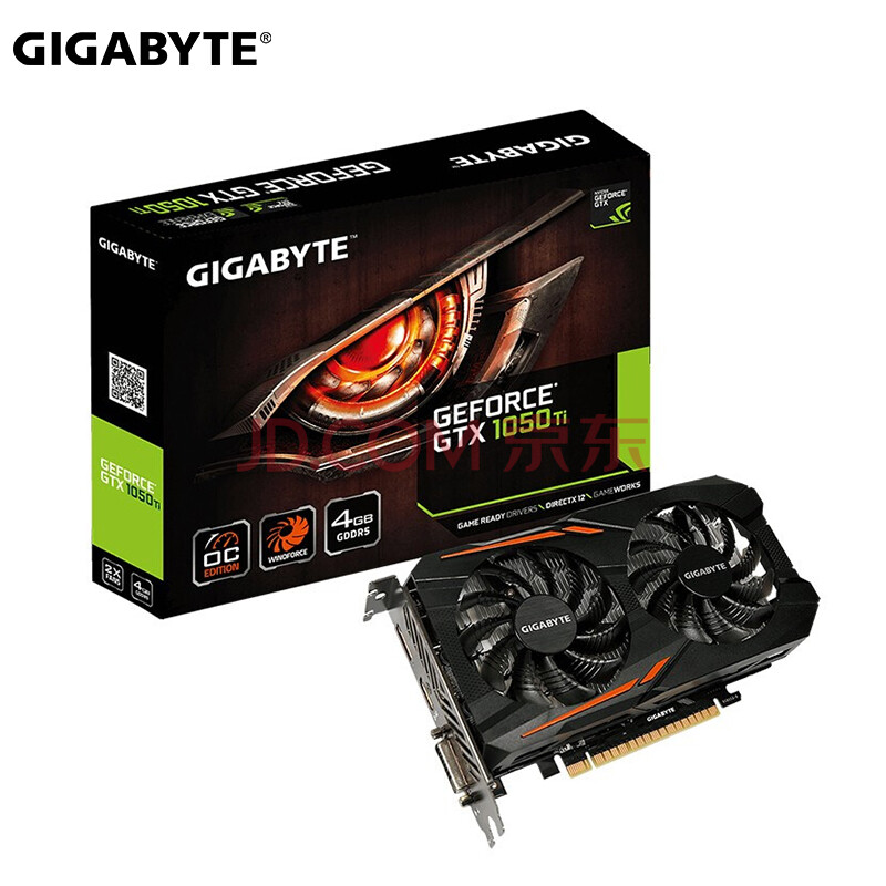 技嘉(gigabyte)gtx1050ti oc 4g 绝地求生 吃鸡 台式电脑独立游戏显卡