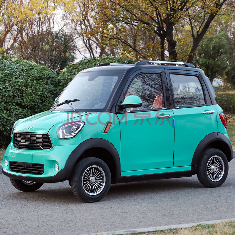 四轮电动车家用小型汽车女士微型电瓶成人全封闭新能源汽车代步车