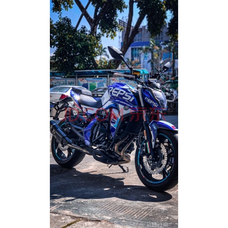 适用于春风nk400/650nk摩托车改装贴花全车贴身贴纸网红拉花贴膜 蓝色