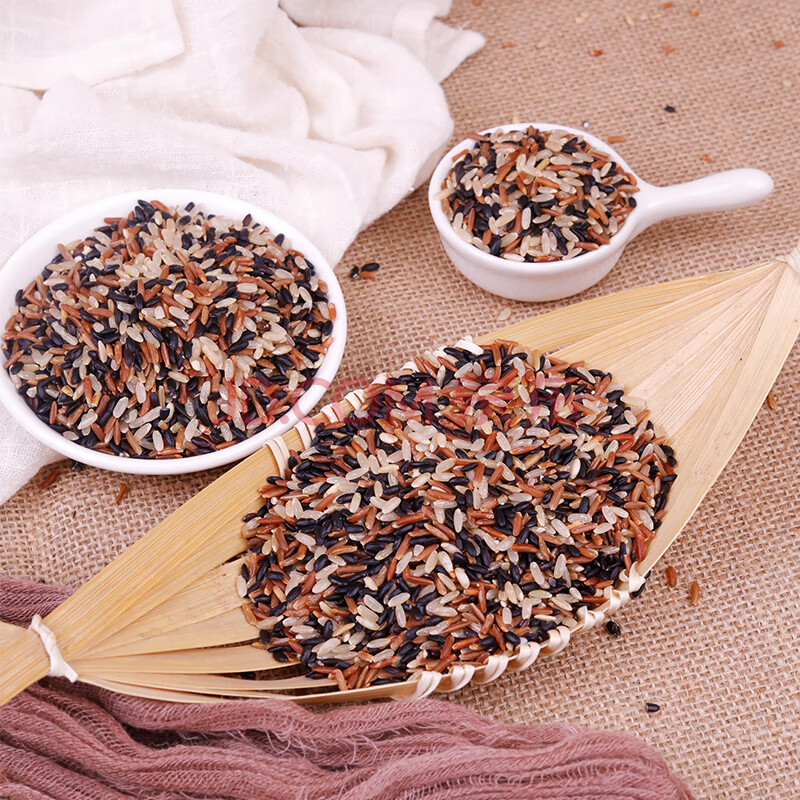 东北三色糙米粗粮新米5斤杂粮米三色糙米饭五谷杂粮饭糙米杂粮