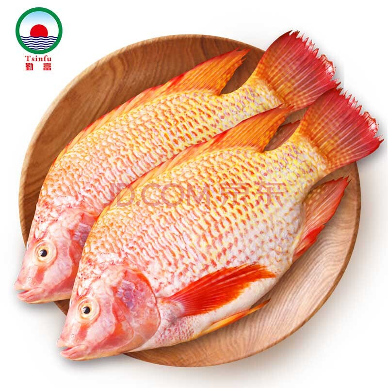 勤富 国产海南二去红慈鲷/红罗非鱼1kg/袋 共2条 去鳞去内脏 出口品质