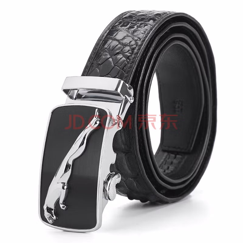 

chuentye (chuentye) belt men's siamese crocodile leather automatic buckle lengthened belt casual pants tanabata gift to boyfriend 837 blac