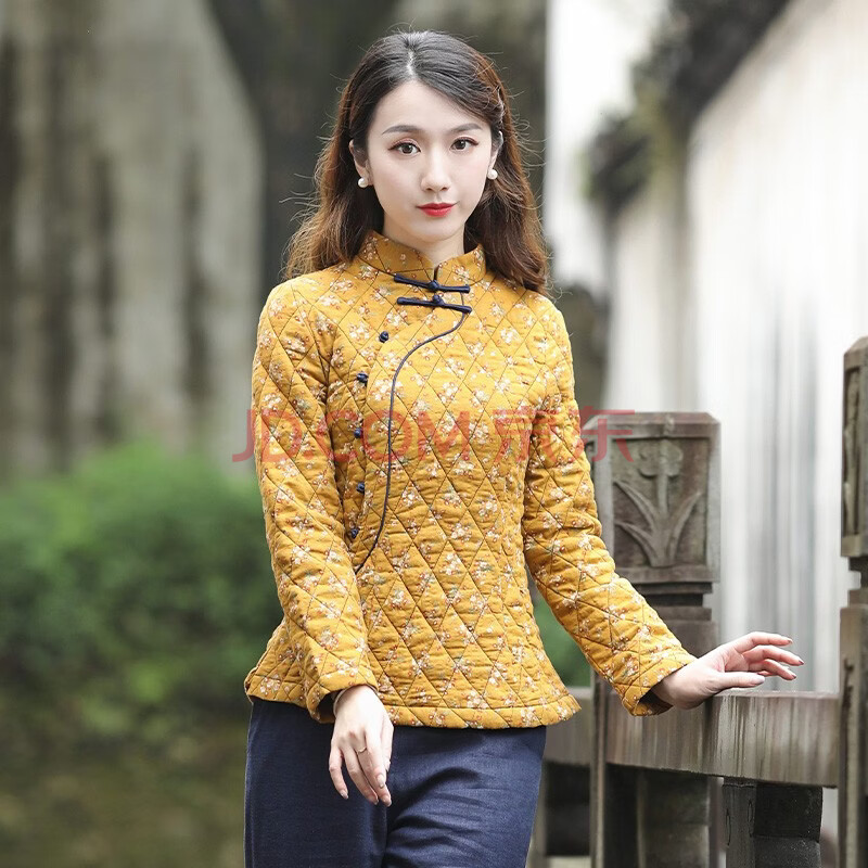 筠雅秋冬唐装女装中国风棉袄棉衣棉服2021年新款加厚保暖中式外套 j
