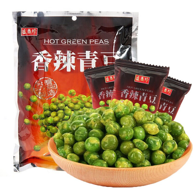 中国台湾进口盛香珍香辣青豆240g