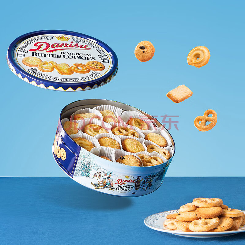 皇冠（danisa）丹麦曲奇饼干454g罐装 休闲零食团购囤货送礼物  印尼进口
