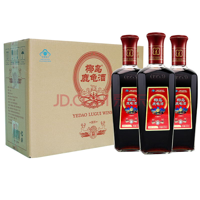 椰岛鹿龟酒 500ml*6瓶 ￥198秒杀 送1瓶