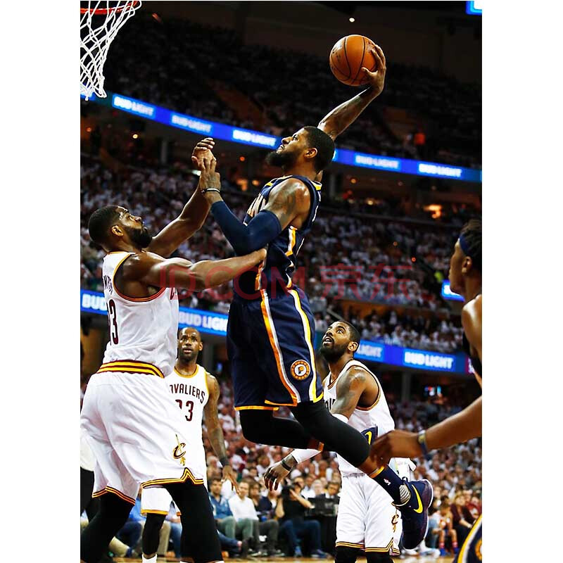 保罗乔治海报墙贴壁纸nba篮球写真贴纸宿舍墙壁画自粘防水定制 保罗