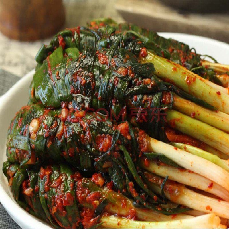 泡菜韩国 韩式小葱泡菜400g 韩国泡菜小根葱延边朝鲜族腌葱头咸菜