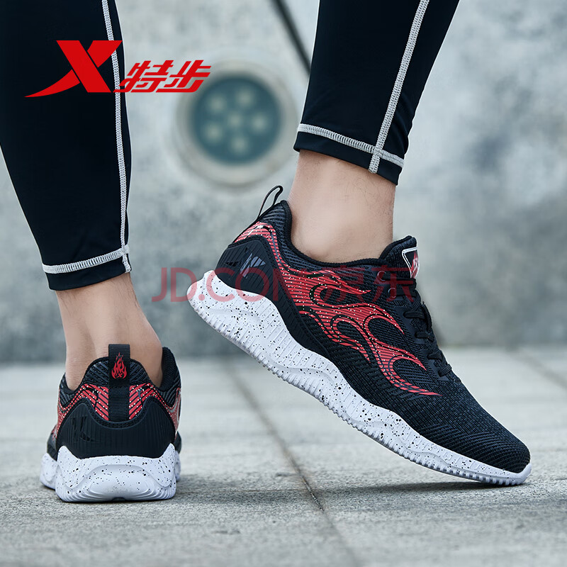 特步男鞋2022夏季新款风火运动鞋男织面健身跑步鞋休闲旅游慢跑鞋子