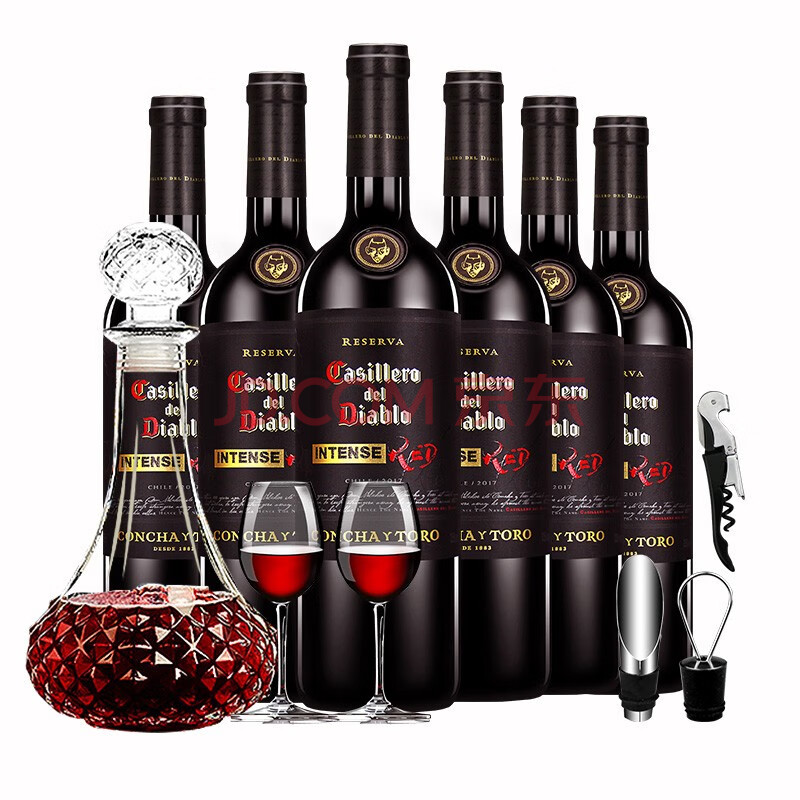 干露红魔鬼 智利原瓶进口红酒 黑金浓郁珍藏红葡萄酒