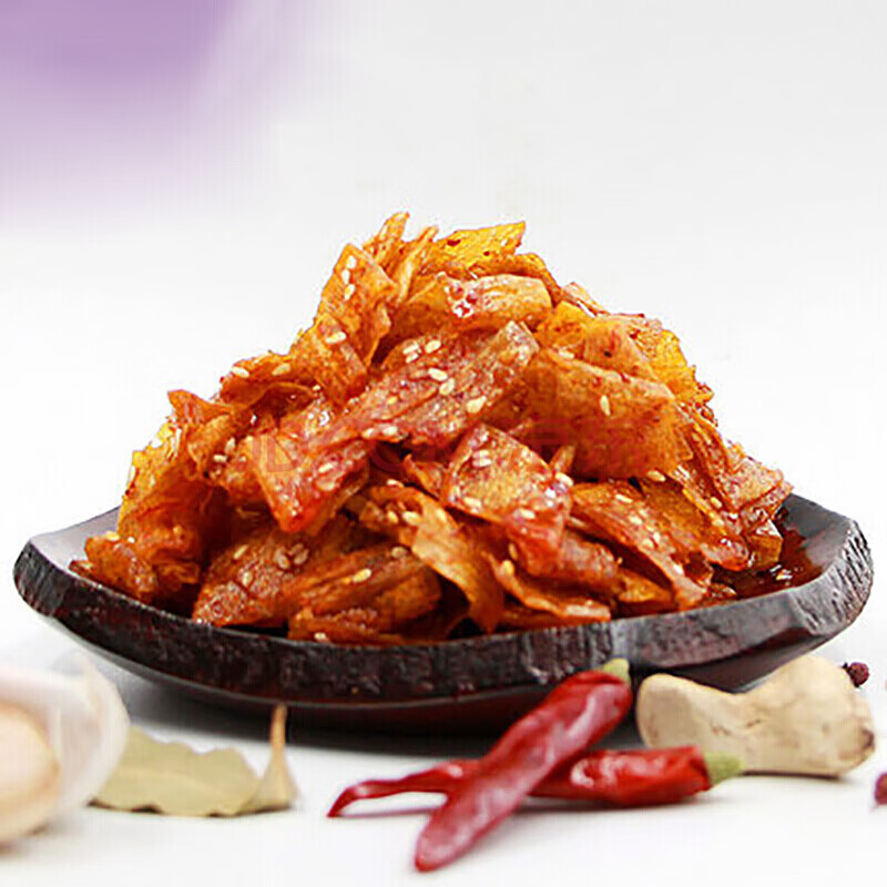 江西萍乡花蝴蝶麻辣豆皮辣片辣条零食豆腐皮80后儿时小吃辣椒片 新